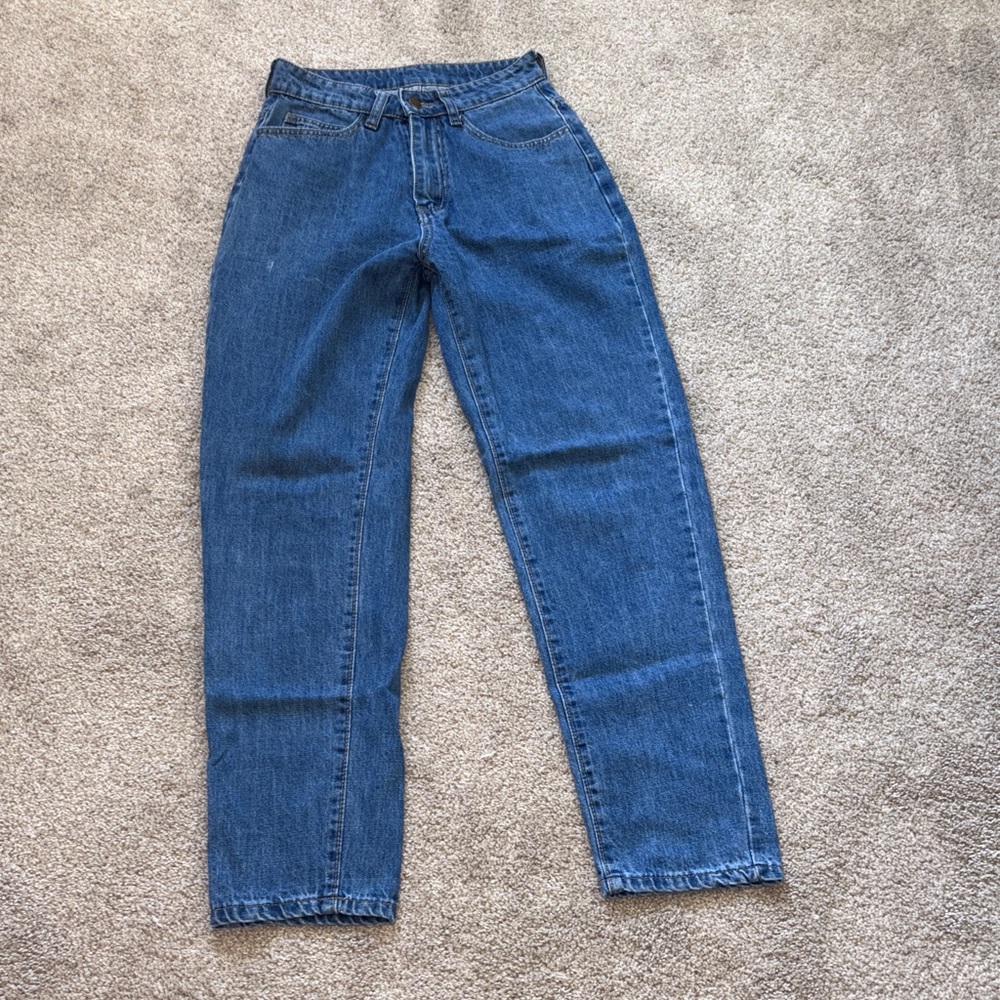 SHEIN Blue Straight Leg Jeans